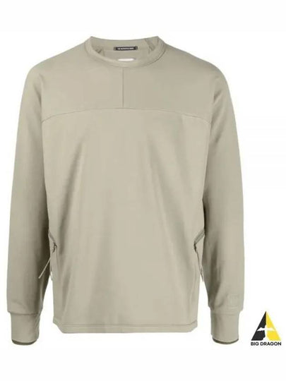 Metropolis Series Brushed Sweatshirt Green - CP COMPANY - BALAAN 2