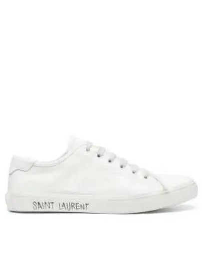 Men's Malibu Low Top Sneakers White - SAINT LAURENT - BALAAN 2