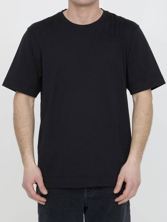 Staff Only Cotton Short Sleeve T-Shirt Black - FENDI - BALAAN 1