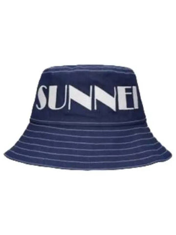 Drawstring Logo Bucket Hat Blue - SUNNEI - BALAAN 1