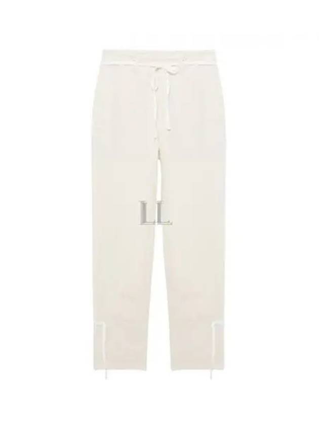 Cotton Straight Pants Chalk - LEMAIRE - BALAAN 2