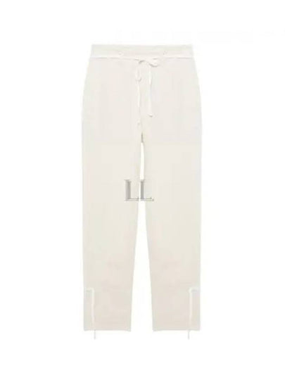 Cotton Straight Pants Chalk - LEMAIRE - BALAAN 2