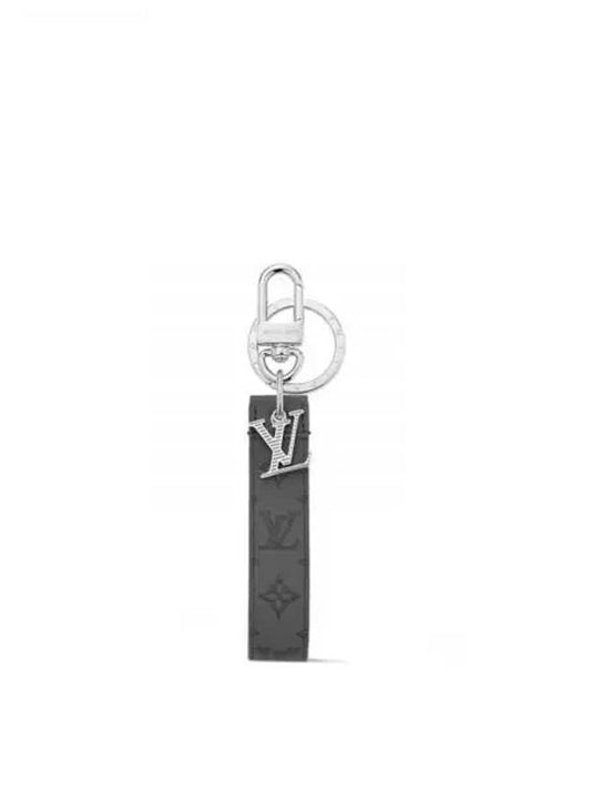 LV Shadow Dragonne Bag Charm Key Holder Grey - LOUIS VUITTON - BALAAN 2