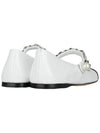 Patent Leather Ballerina Black White - MIU MIU - BALAAN 6