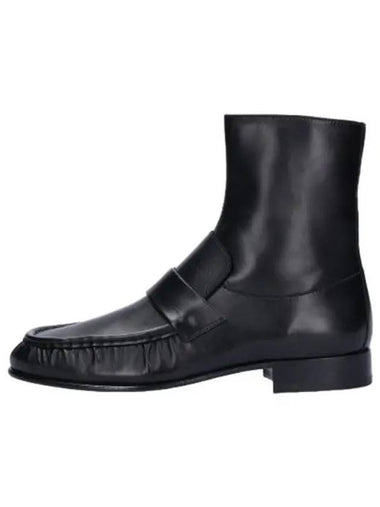 mid loafer boots black - THE ROW - BALAAN 1