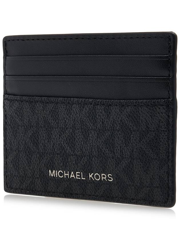 Men's Logo Card Wallet Black - MICHAEL KORS - BALAAN.