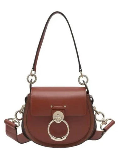 Small Tess shoulder bag sepia brown - CHLOE - BALAAN 1