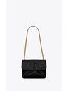 Nikki Logo Vintage Leather Shoulder Bag Black - SAINT LAURENT - BALAAN 2