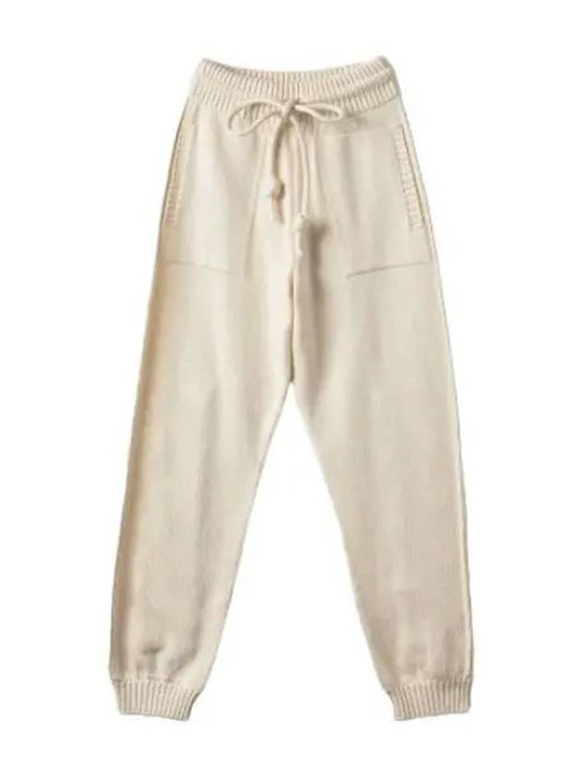 Diag knit pants light beige - OFF WHITE - BALAAN 1