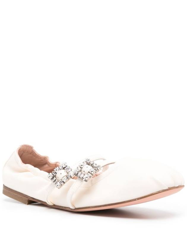 Mary Janes Leather Flats Off White - ROGER VIVIER - BALAAN 5