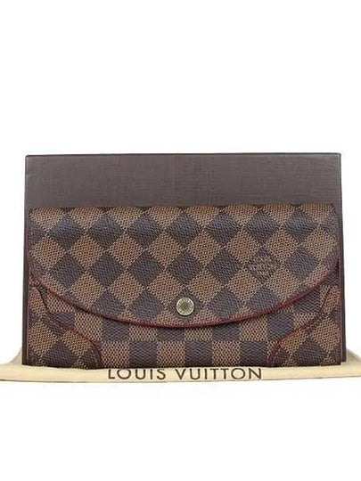 N61227 Damier Eben Canvas Kai Sa Wallet Long - LOUIS VUITTON - BALAAN 2