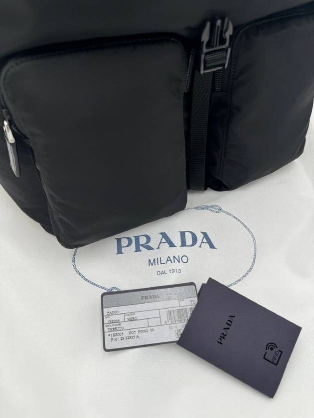 Nylon Triangle Logo Pocono Backpack Black - PRADA - BALAAN 9