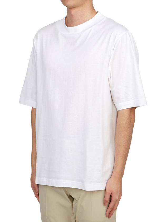 Men's Pink Label Crew Neck Cotton Short Sleeve T-Shirt White - ACNE STUDIOS - BALAAN 3