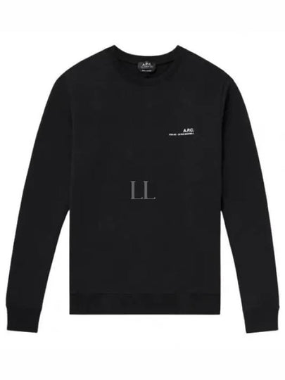 Men's Item Logo Sweatshirt Black - A.P.C. - BALAAN 2