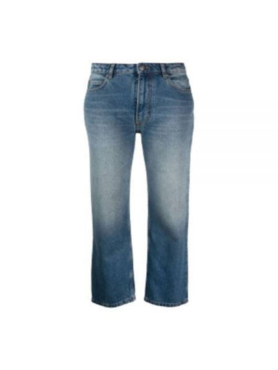 Logo Patch Straight Jeans Blue - AMI - BALAAN 2