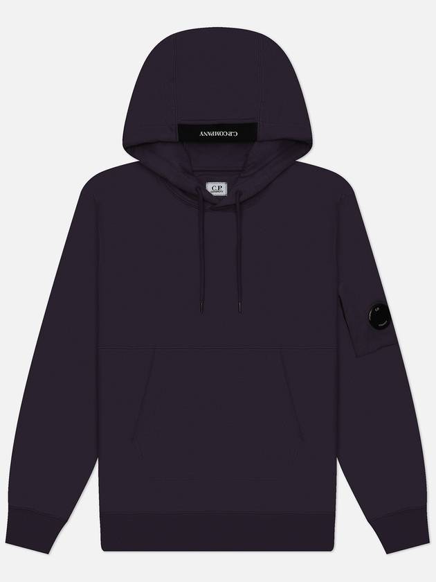 Diagonal Raised Fleece Lens Hoodie Purple - CP COMPANY - BALAAN 2