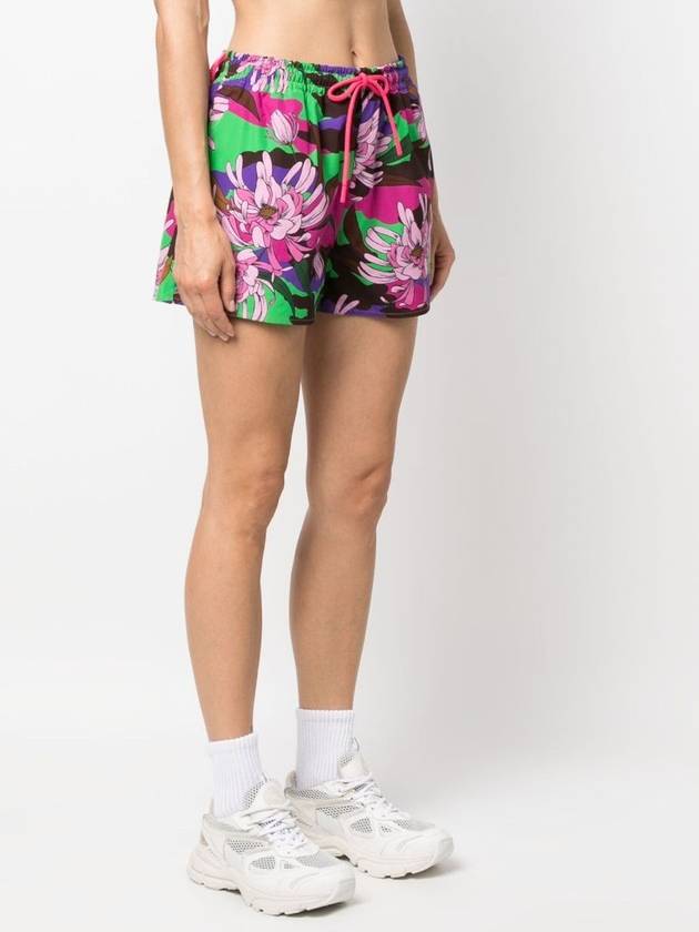 Drawstring Floral Print Shorts - MONCLER - BALAAN 3