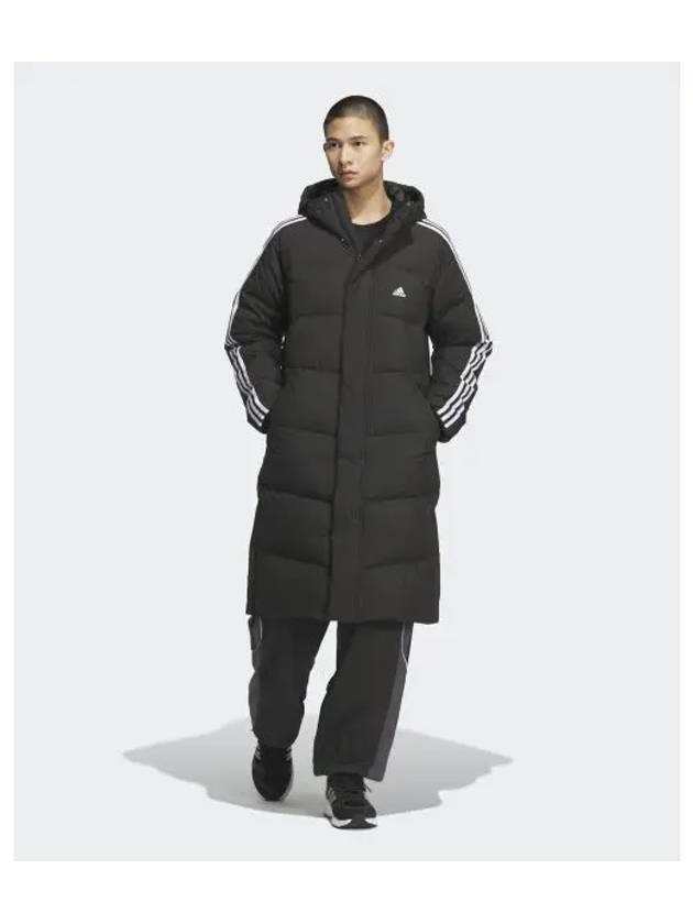 adidas must have 3S long down jacket black JG5958 - ADIDAS - BALAAN 1