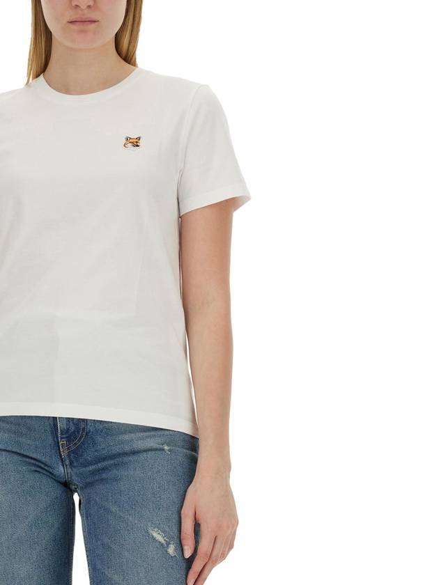 Fox Head Patch Regular Short Sleeve T-Shirt White - MAISON KITSUNE - BALAAN 9