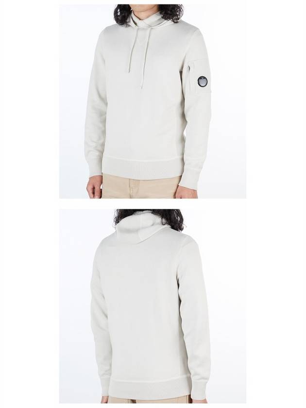 Lens Wappen Sandshell Hoodie Ivory - CP COMPANY - BALAAN 5