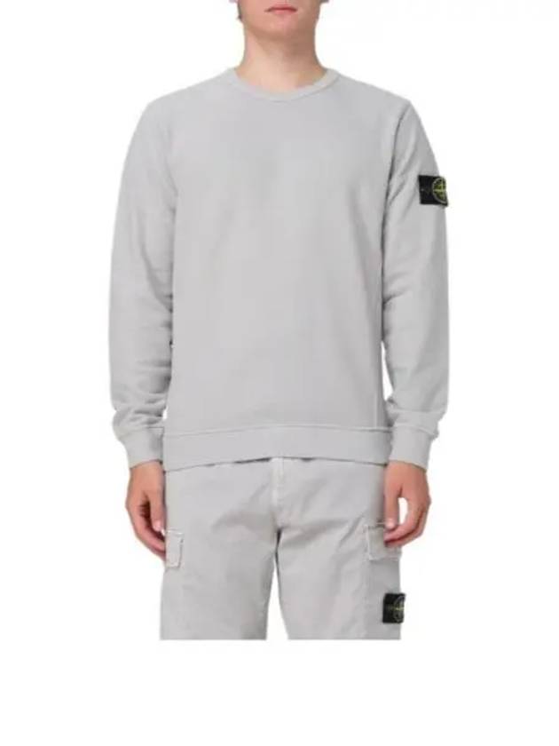 Wappen Patch Crew Neck Cotton Sweatshirt Grey - STONE ISLAND - BALAAN 2