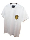 Jeans Garland Sun Logo Short Sleeve T-Shirt White - VERSACE - BALAAN 3