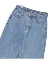 Women's Washed Semi Wide Jeans Blue GB1 WDPT 53 LBL - THE GREEN LAB - BALAAN 3