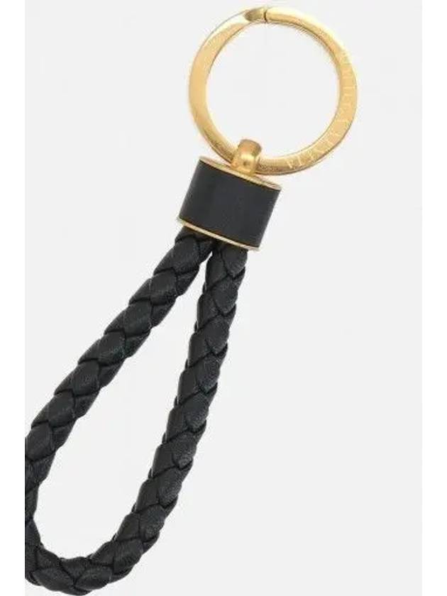 Intrecciato Lambskin Key Holder Black - BOTTEGA VENETA - BALAAN 5