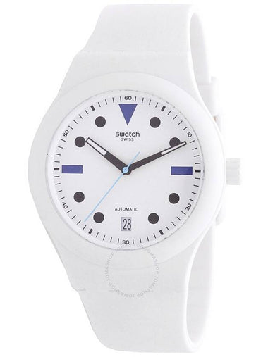 Swatch The Swatch Sistem51 Hodinkee Summer Ed. Automatic White Dial Unisex Watch SUTZ407 - SWATCH - BALAAN 1