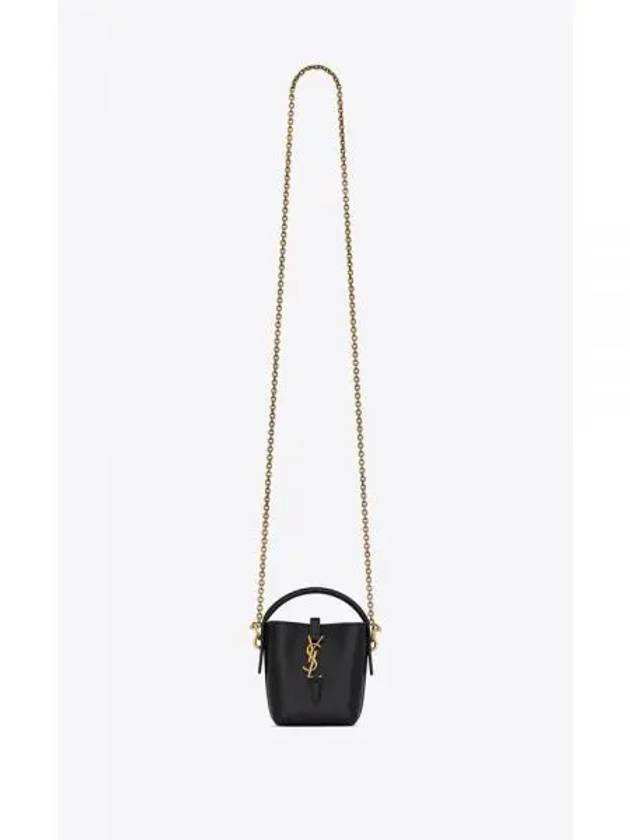 Le 37 Micro Bucket Bag Black - SAINT LAURENT - BALAAN 2