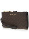 Jet Set Canvas Long Wallet Brown - MICHAEL KORS - BALAAN 3