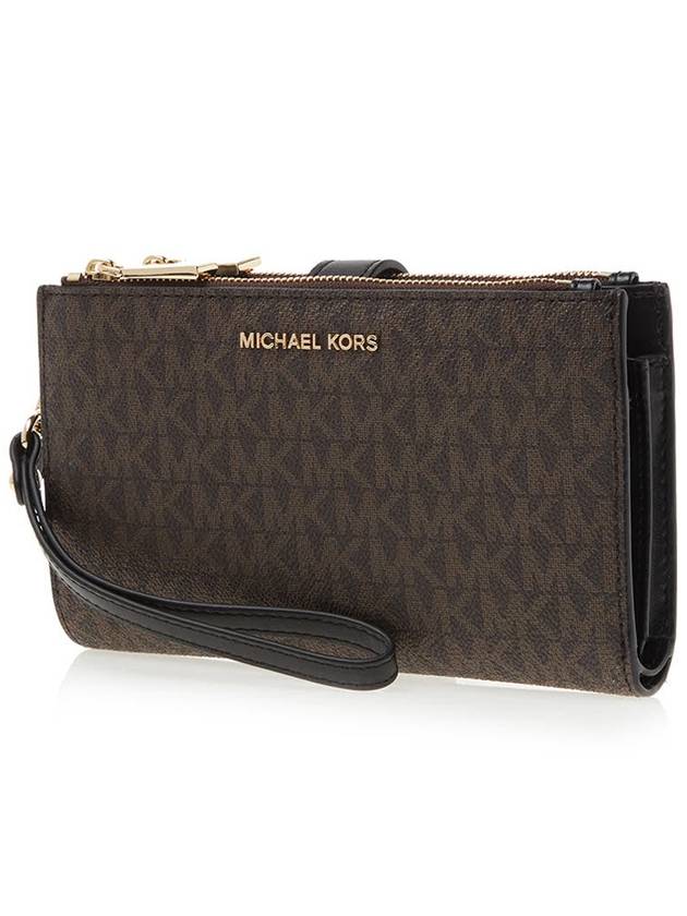 Jet Set Canvas Long Wallet Brown - MICHAEL KORS - BALAAN 3