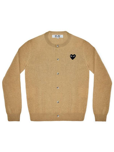 Black Heart Waffen Wool Cardigan - COMME DES GARCONS - BALAAN 1