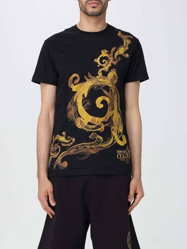 T-shirt Versace Jeans Couture in cotone con stampa - VERSACE - BALAAN 1