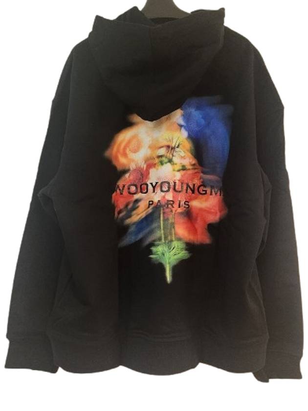 Swaying Flower Back Logo Hoodie Black - WOOYOUNGMI - BALAAN 2