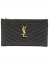 Monogram Quilted Clutch Bag Black - SAINT LAURENT - BALAAN 2