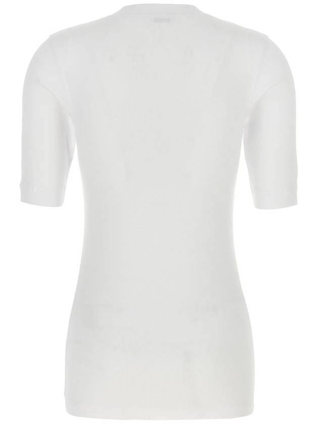 V-neck short sleeve t-shirt white - BRUNELLO CUCINELLI - BALAAN 3