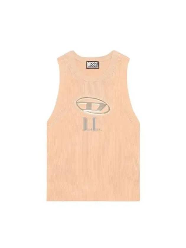 M Onerva Logo Plaque Cut Out Sleeveless Pink - DIESEL - BALAAN 2