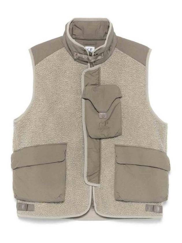 Polar Shell Mixed Vest Light Brown - CP COMPANY - BALAAN 2