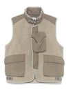 Polar Shell Mixed Vest Light Brown - CP COMPANY - BALAAN 1