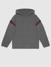 Wool Cashmere Hoodie Grey - GUCCI - BALAAN 8