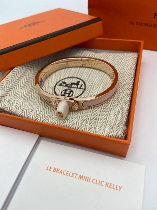 Mini Clic Kelly Bracelet Rose Gold - HERMES - BALAAN 2