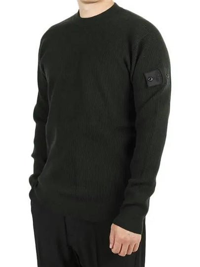 Shadow Project Wappen Patch Knit Top Dark Green - STONE ISLAND - BALAAN 2