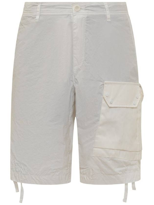 Nylon Tactel Cargo Bermuda Shorts White - TEN C - BALAAN 2