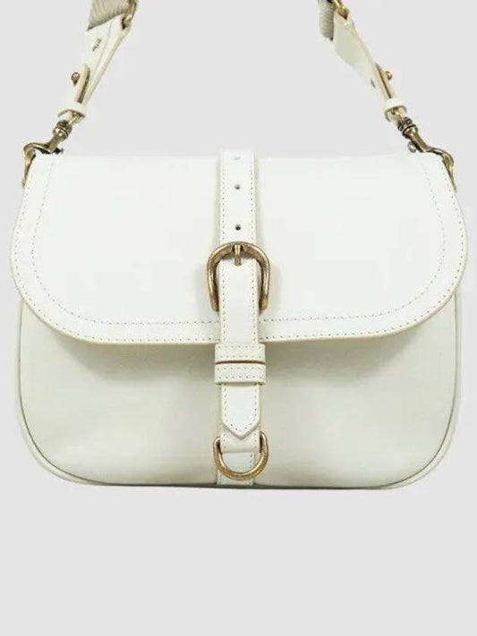 Buckle Leather Cross Bag Beige - GOLDEN GOOSE - BALAAN 2