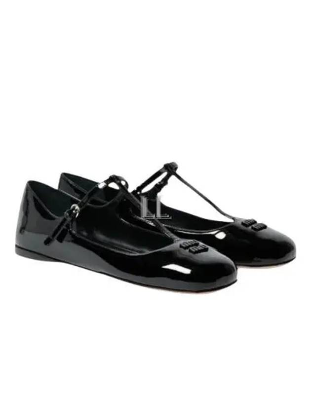 Patent Leather Ballerinas Black - MIU MIU - BALAAN 2