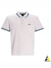 Paddy Cotton Short Sleeve Polo Shirt White - HUGO BOSS - BALAAN 2