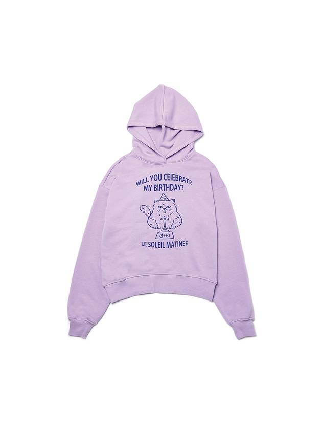 Birthday Cat Hoodies LAVENDER - LE SOLEIL MATINEE - BALAAN 2