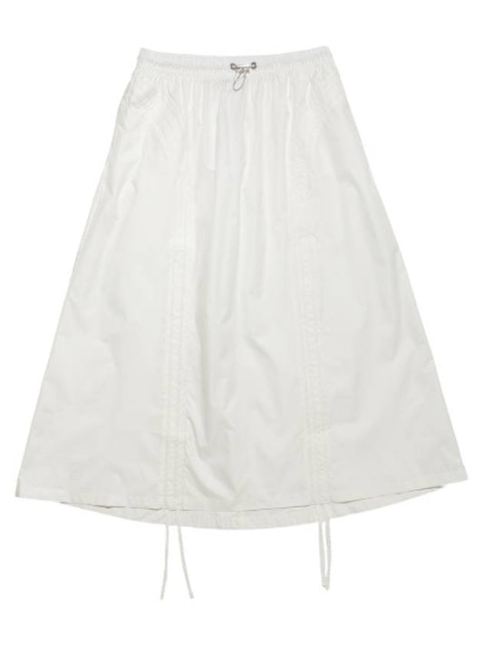 Women's Rush Woven Long A-Line Skirt White - NIKE - BALAAN 1