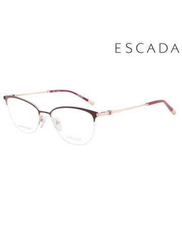 Glasses Frame VES C67F 54007A Round Men Women - ESCADA - BALAAN 1